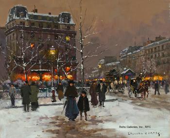 Edouard Cortes : Place Pigalle, Winter II